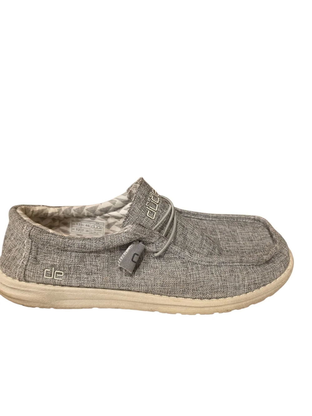 Hey Dude Wally Linen Slip-On in Grey Size 13